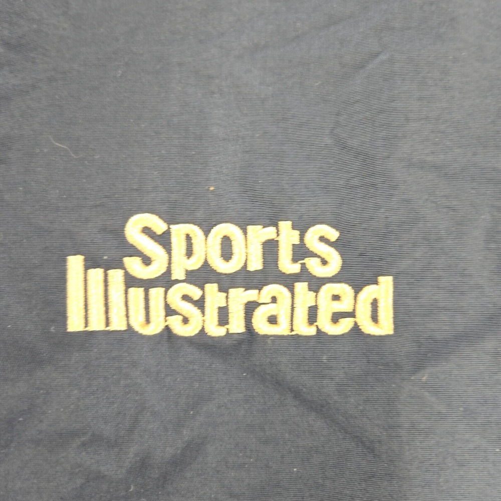 Sports illustrated Jacket Mens XL Blue Vintage Windbreaker Long Sleeve